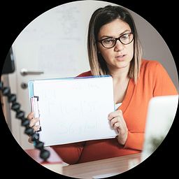 Teacher working remotely during COVID-19