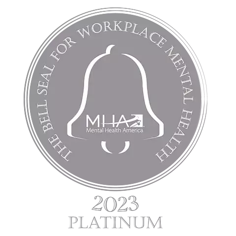 2023 Platinum - The Bell Seal for Workplace Mental Health
